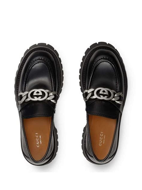 gucci jeanne logo loafers.